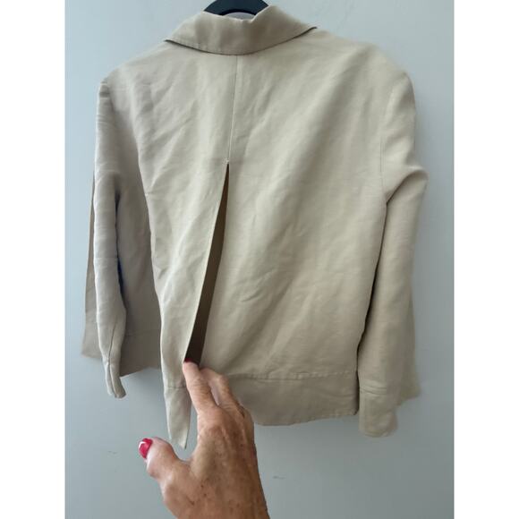 Talbots Linen Blend Jacket  size 12 - Picture 4 of 5